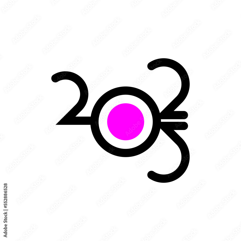 Happy New Year 2023 text design Happy New Year 2023 text design
