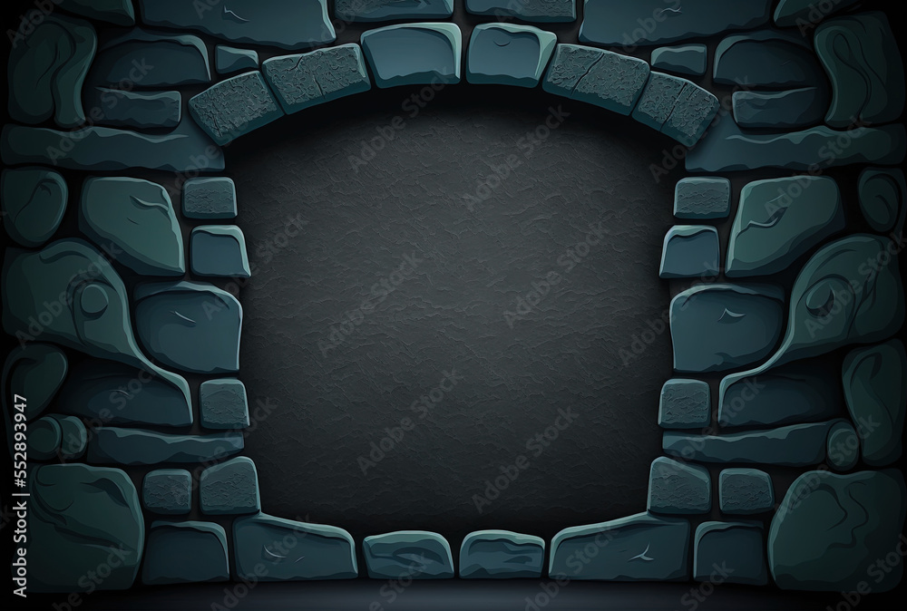 Fototapeta premium Background with textured black painted wall. Generative AI