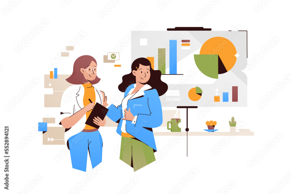 Business team discussing new project or design