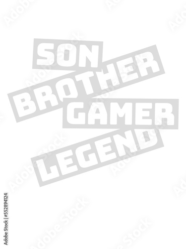 son brother gamer legend 