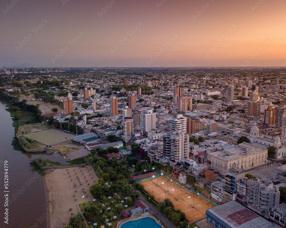 Fototapeta premium view of the city at night