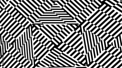 Abstract background with black and white stripes .Background in UHD format 3840 x 2160. 