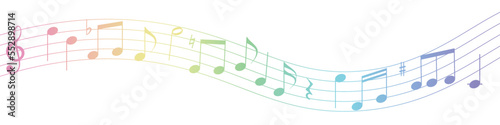 カラフルな音楽の素材