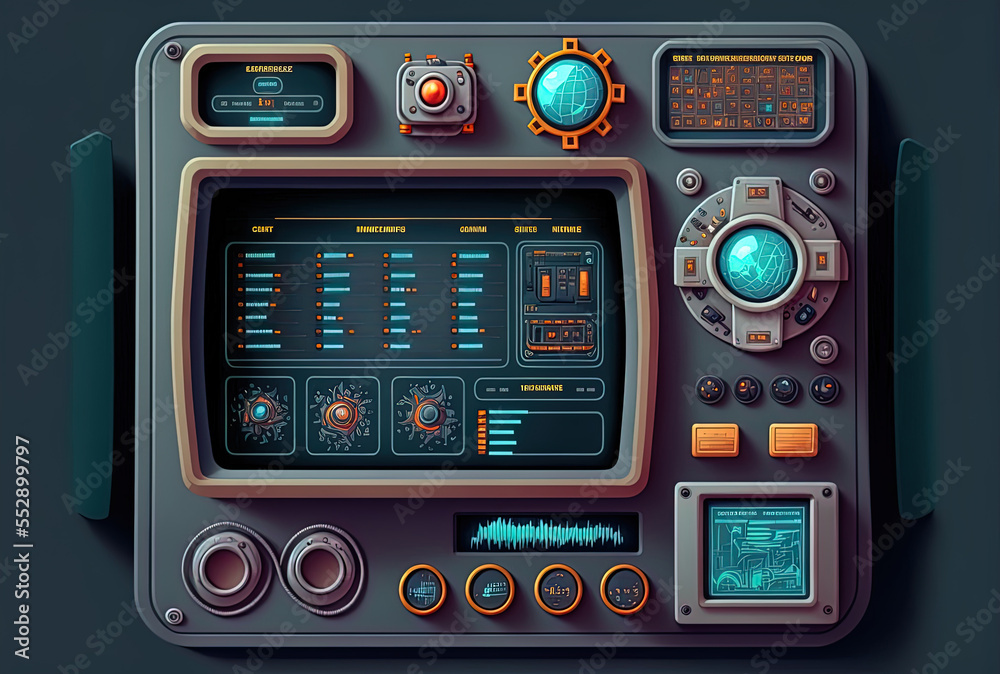 a young game designer created the user interface with contemporary software. Generative AI a young game designer created the user interface with contemporary software. Generative AI