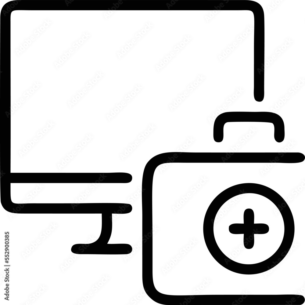 Computer icon symbol in a white background, black laptop icon symbol on the white background Computer icon symbol in a white background, black laptop icon symbol on the white background