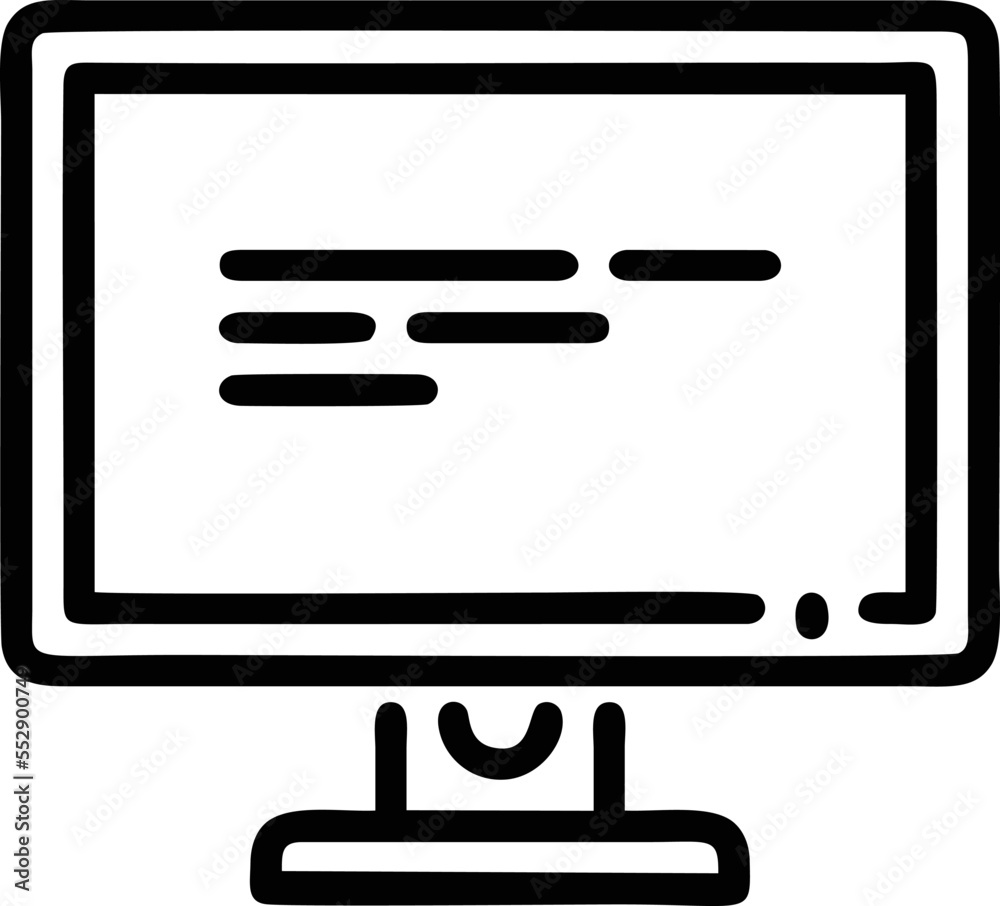 Computer icon symbol in a white background, black laptop icon symbol on the white background Computer icon symbol in a white background, black laptop icon symbol on the white background