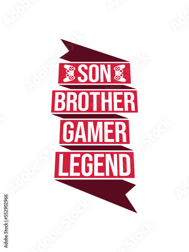 son brother gamer legend 