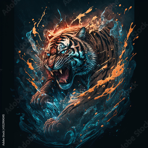 Splash art of a tiger © Pinevilla