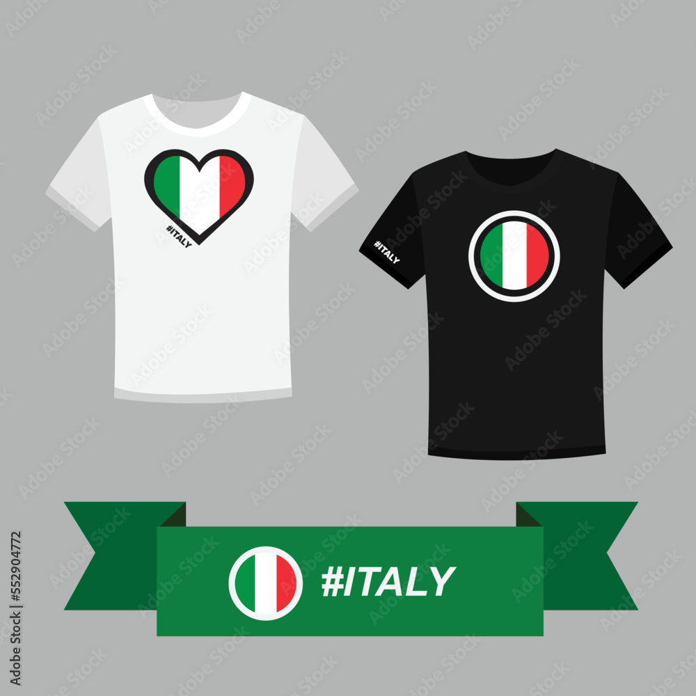 Couple t-shirt with Italy flag symbol
Couple t-shirt with Italy flag symbol