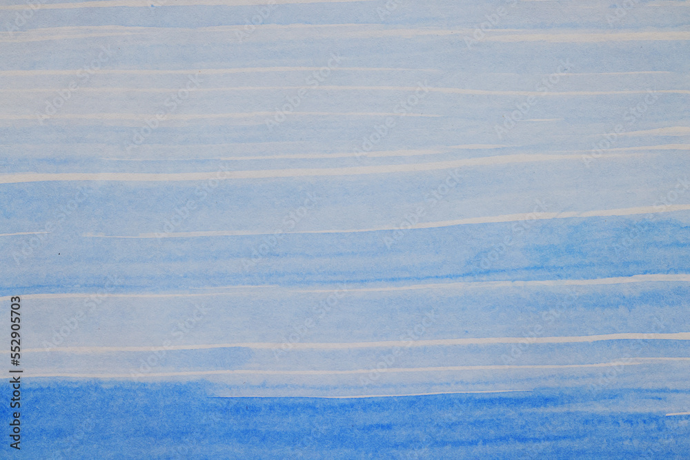 Fototapeta premium blue brush strokes watercolor abstract background