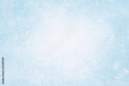 blue snow background abstract blurred