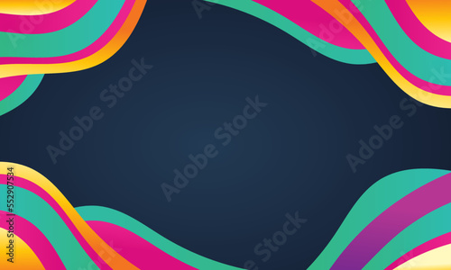 Wavy modern colorful beautiful background. - Vector.