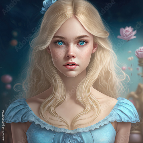 Alice In Wonderland Portrait photo
