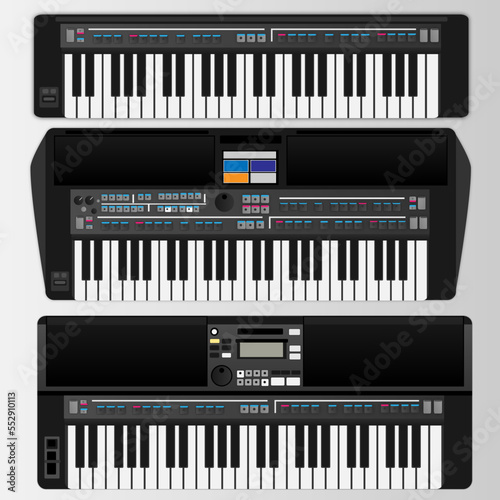 Japanese keyboards vector models / Ai Illustrator
