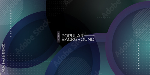 Modern abstract 3D circle multilayer dark gradient background.simple and elegant background design.Eps10 vector