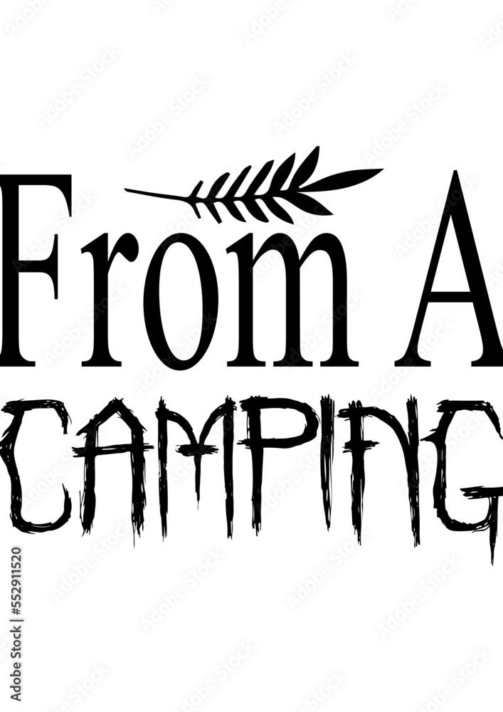 from a camping