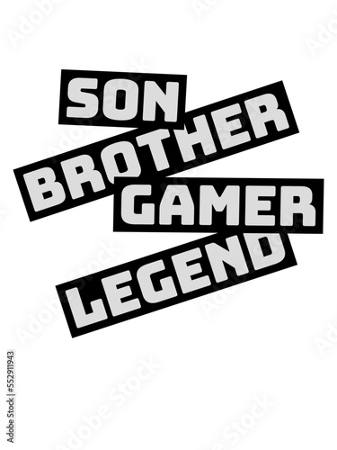 son brother gamer legend 