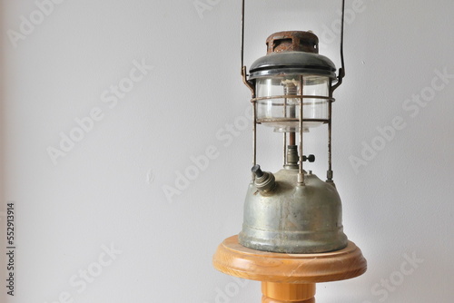 Vintage Tilley Kerosene Pressure Lantern that the company says produces 300 candle power.  photo