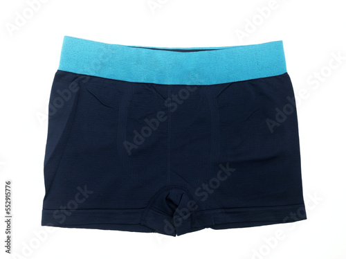 men's underwear boxer shorts isolated on white background