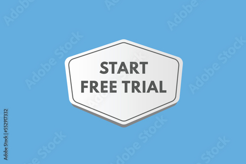 start free trial text Button. start free trial Sign Icon Label Sticker Web Buttons 