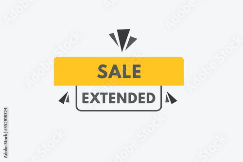 sale extended text Button. sale extended Sign Icon Label Sticker Web Buttons
