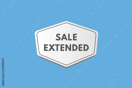 sale extended text Button. sale extended Sign Icon Label Sticker Web Buttons 