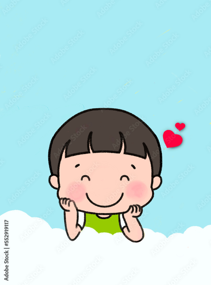 행복해하는남자아이 행복해하는남자아이