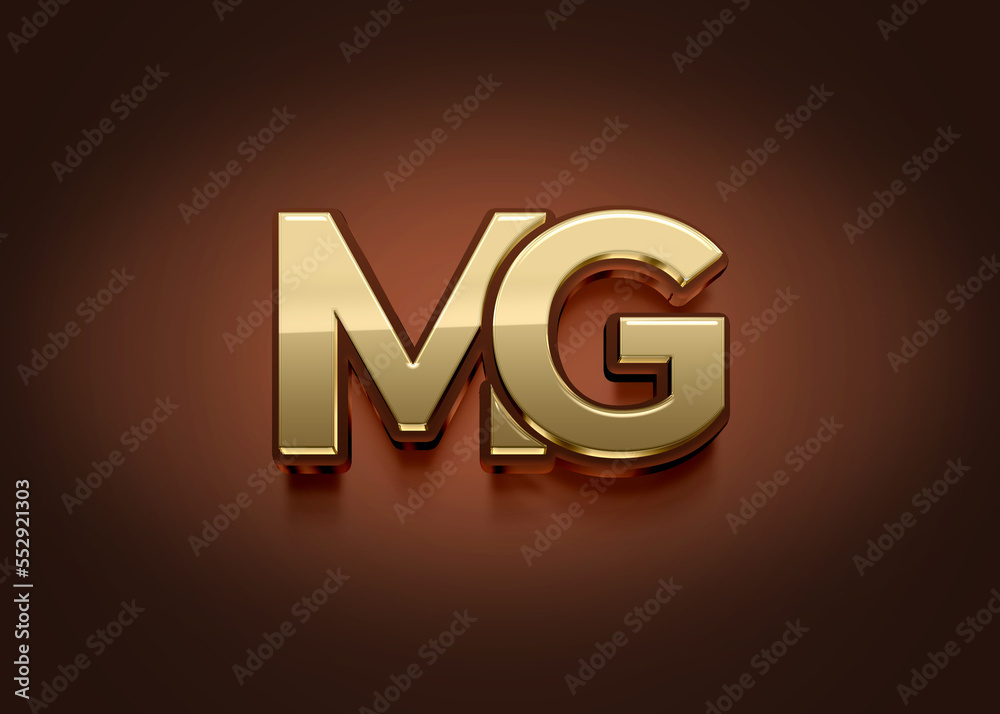 MG monogram logo. abstract typographic signature icon. Letter M and Letter  G Lettering Sign, M and G Interlocked Emblem, M G Letter Overlap Logo, 3D  Shiny Glossy Metallic Monogram Stock Illustration