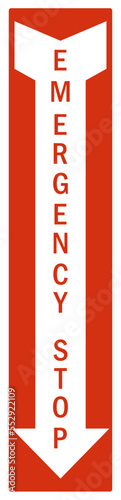 Electrical emergency shut off sign and label