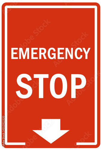 Electrical emergency shut off sign and label