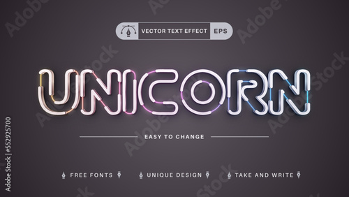 Flash Unicorn - Editable Text Effect, Font Style