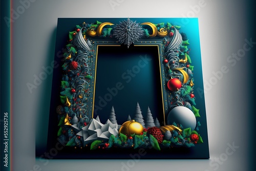 beautiful christmas frame