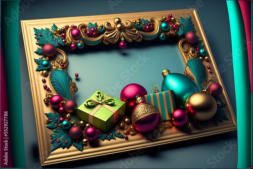 beautiful christmas frame photo