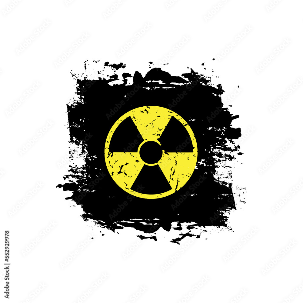 Fototapeta premium radiation warning sign