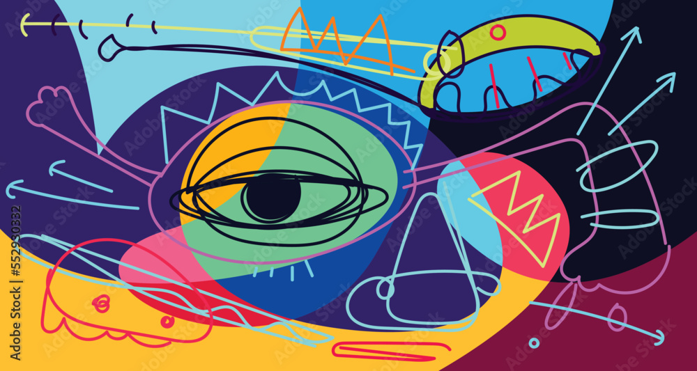 Fototapeta premium Abstract liquid shape. Fluid geometric design. Isolated gradient waves with geometric lines, dots, batik, Indonesia pattern. Vector illustration.