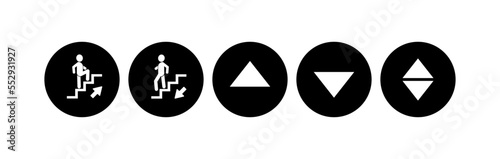 elevator icon on white background
