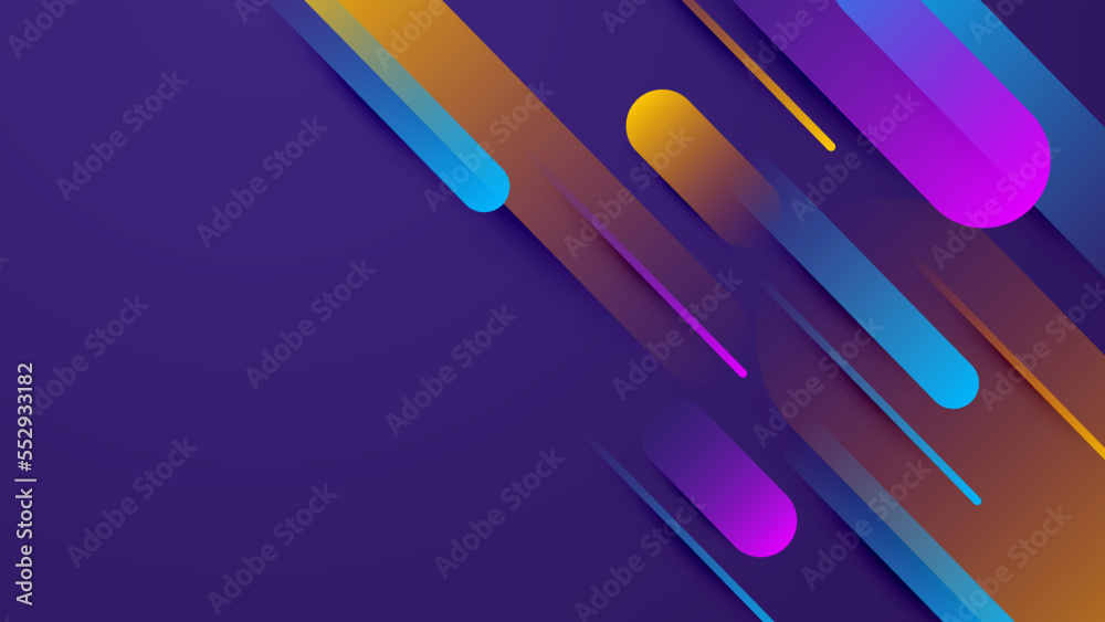Abstract colourful design on dark purple background Abstract colourful design on dark purple background