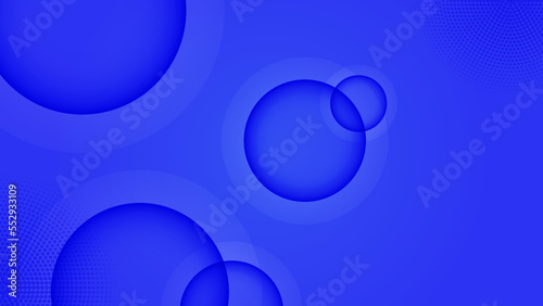Abstract colourful blue background with circle