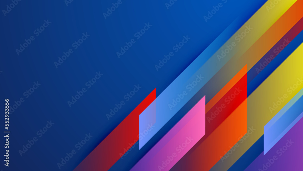 Abstract colourful design on blue background Abstract colourful design on blue background
