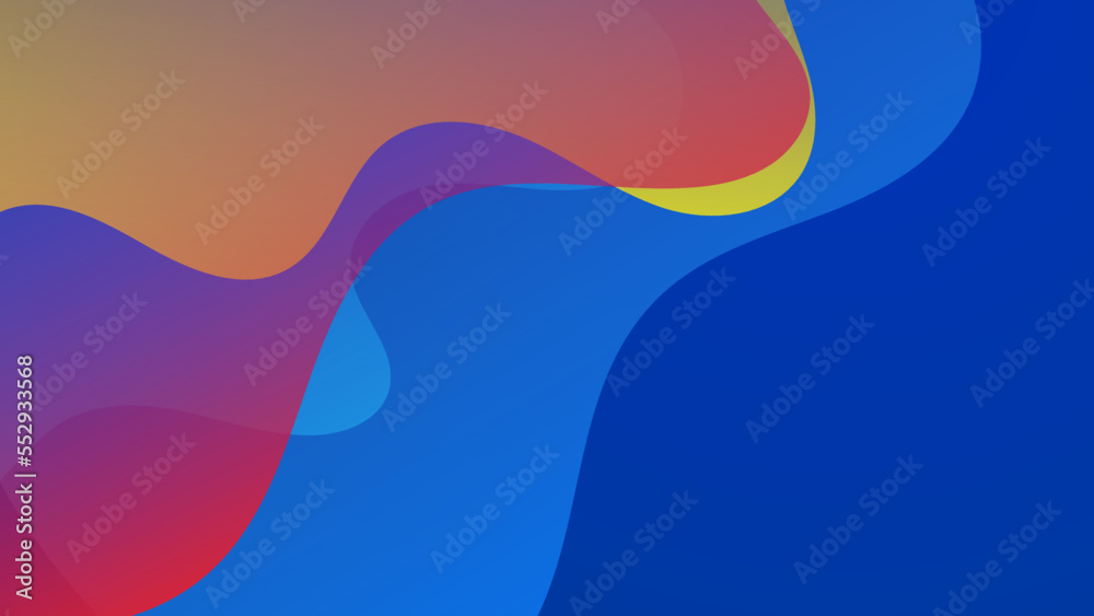 Abstract colourful design on blue background Abstract colourful design on blue background
