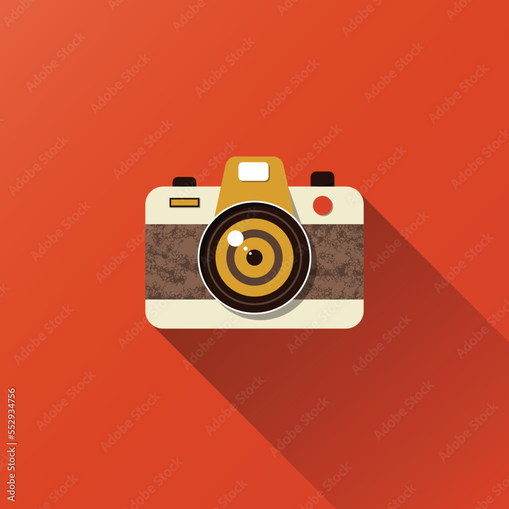 Camera shutter retro style vector background Camera shutter retro style vector background