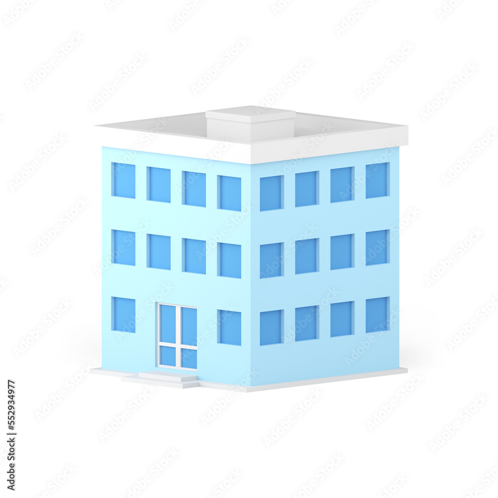 City building office construction exterior modern real estate residential apartment 3d icon City building office construction exterior modern real estate residential apartment 3d icon