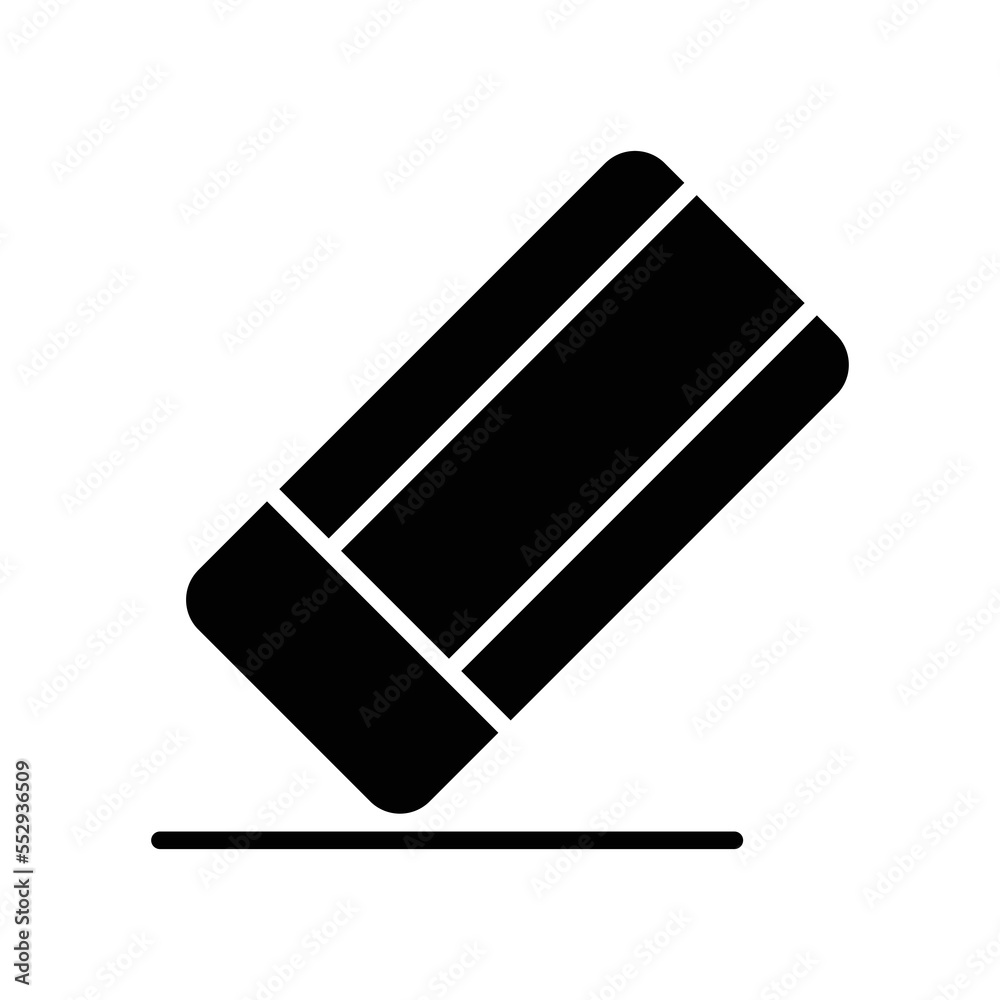 eraser icon vector design template in white background eraser icon vector design template in white background