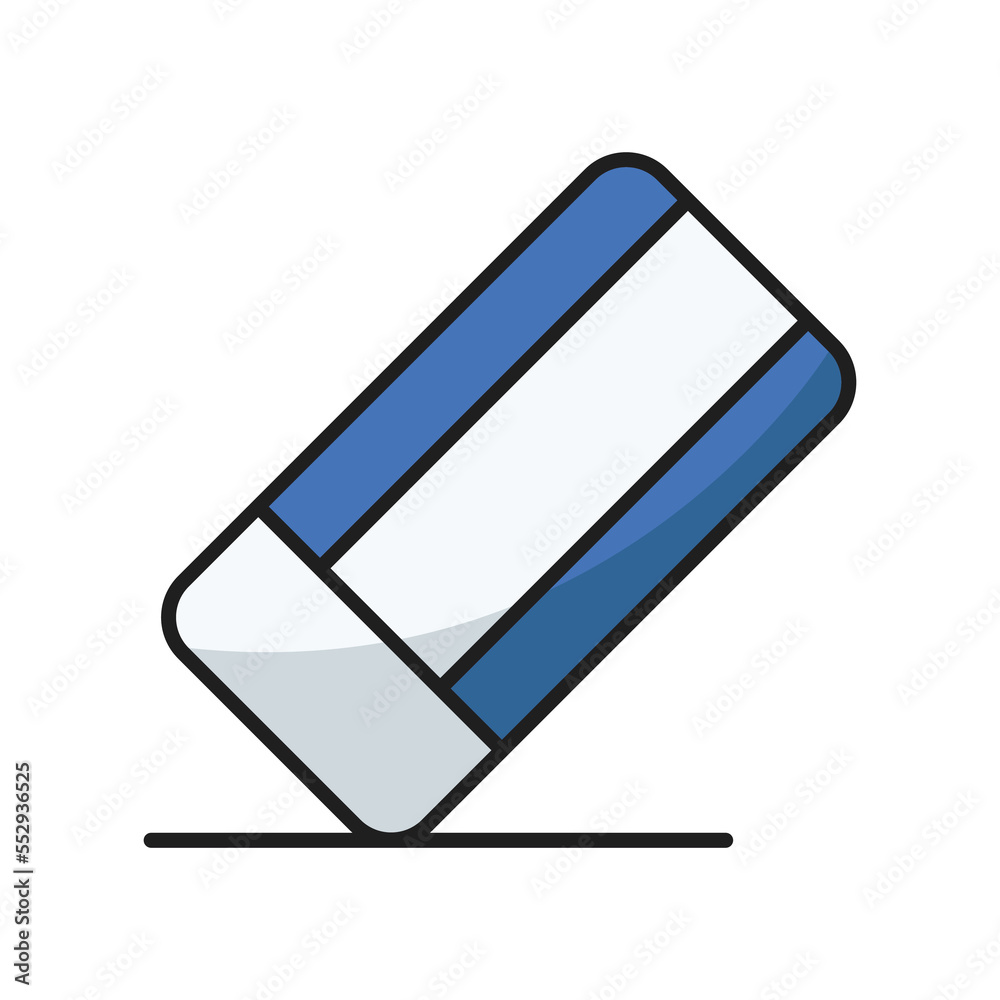eraser icon vector design template in white background eraser icon vector design template in white background