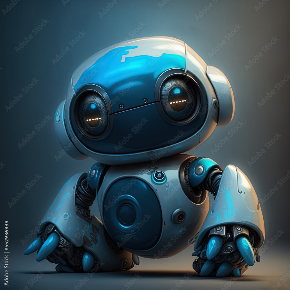 A cute little robot companion for kids. A cute little robot companion for kids.