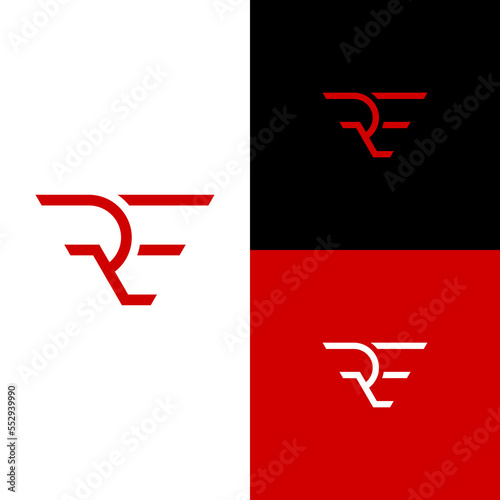RE initial logo, minimal clean logo