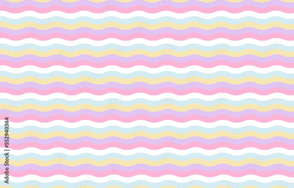 Abstract seamless pattern with pastel wavy lines, stripes, organic shapes. Stylish vector texture with smooth fluid forms. Simple multicolor background. Repeat tileable design for decor, print, wrap Abstract seamless pattern with pastel wavy lines, stripes, organic shapes. Stylish vector texture with smooth fluid forms. Simple multicolor background. Repeat tileable design for decor, print, wrap