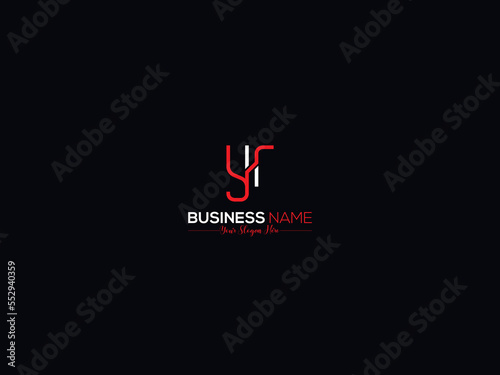 Minimal Slime YR y r Letter Logo, Creative Yr Logo Icon Vector With Black Background