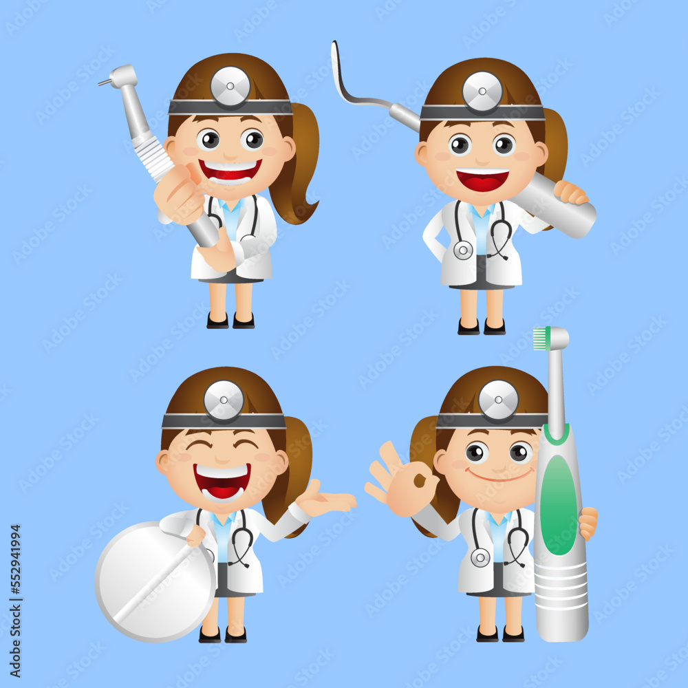 People Set - Profession - Dentist 