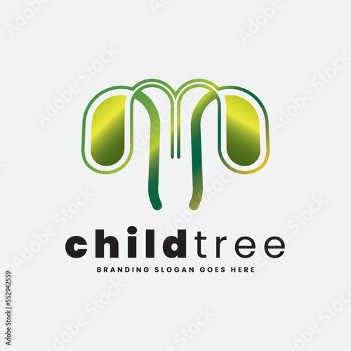 Young Plant Gardening and Seedbed Planting Logo